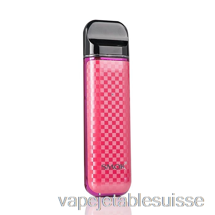 Vape Suisse Smok Novo 2 Système De Pod 25w Violet Rouge Fibre De Carbone